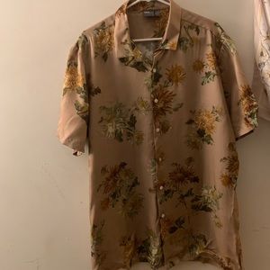 ASOS Lilac Floral Button Down Shirt